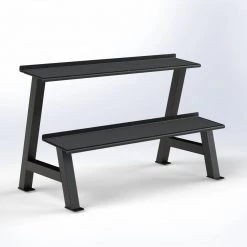 Trigon Fitness Storage Trigon 2 Tier Kettlebell Rack (1.25m)