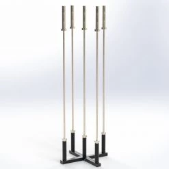Trigon Fitness Trigon Vertical Olympic Bar X Holder (Holds 5 Bars)