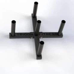 Trigon Fitness Trigon Vertical Olympic Bar X Holder (Holds 5 Bars)