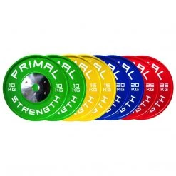 PRIMAL STRENGTH COMPETITION COLOUR BUMPER Plate Set - 90kg