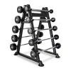 Physical Company 10 Pair PU Barbell Set With Rack (10-45Kg)