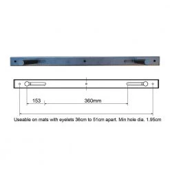 Fitness Mad Adjustable Mat Hanger Rack Storage