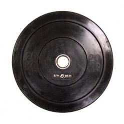 GymGear Black Rubber Bumper Olympic Plates Strength