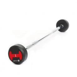 GymGear Rubber Barbell Set (10 To 45kg)