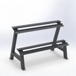 Trigon Fitness Trigon Hex Dumbbell Rack Rubber Hex Dumbbells