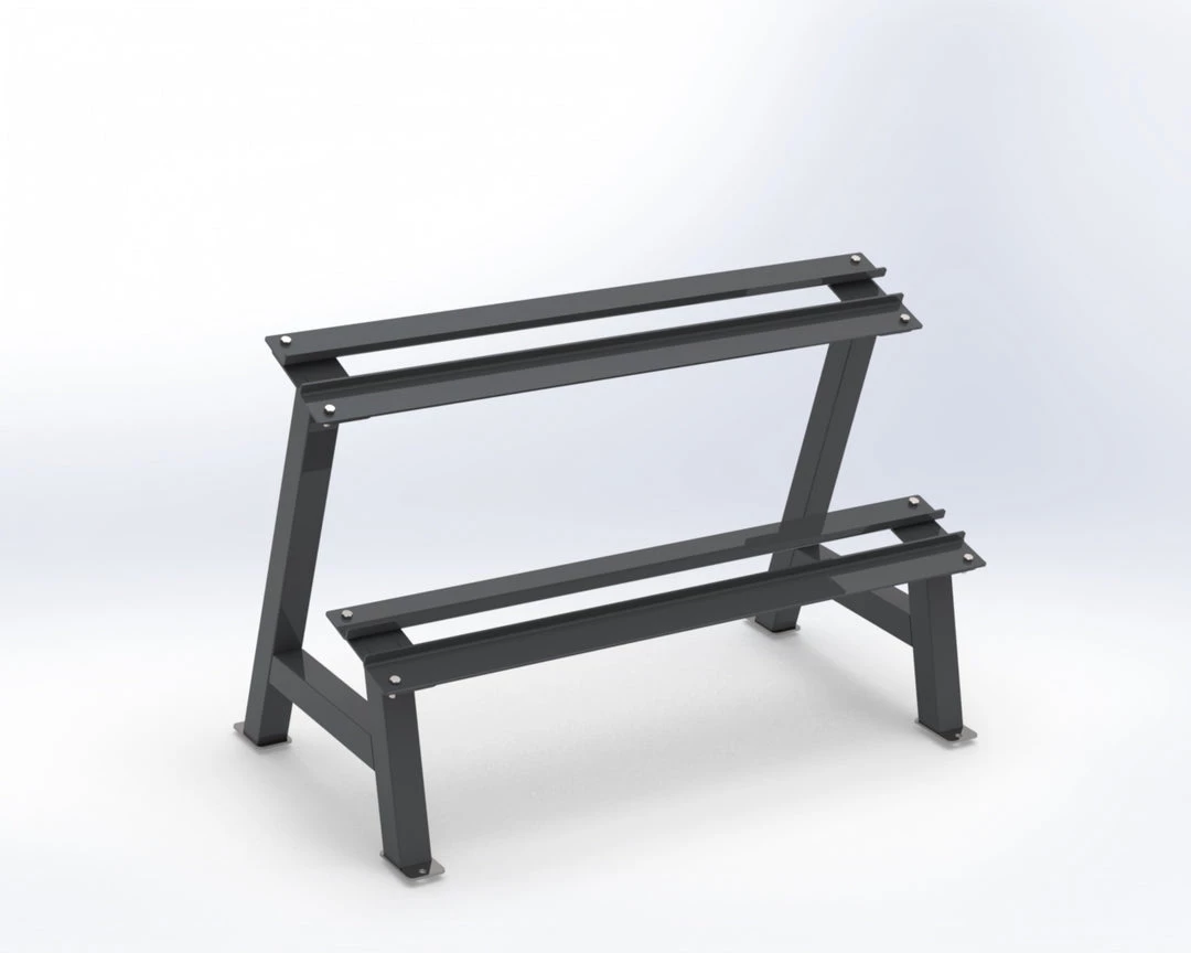 Trigon Fitness Trigon Hex Dumbbell Rack Rubber Hex Dumbbells