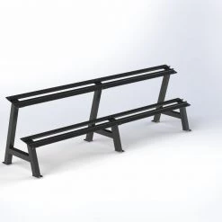 Trigon Fitness Trigon Hex Dumbbell Rack Rubber Hex Dumbbells