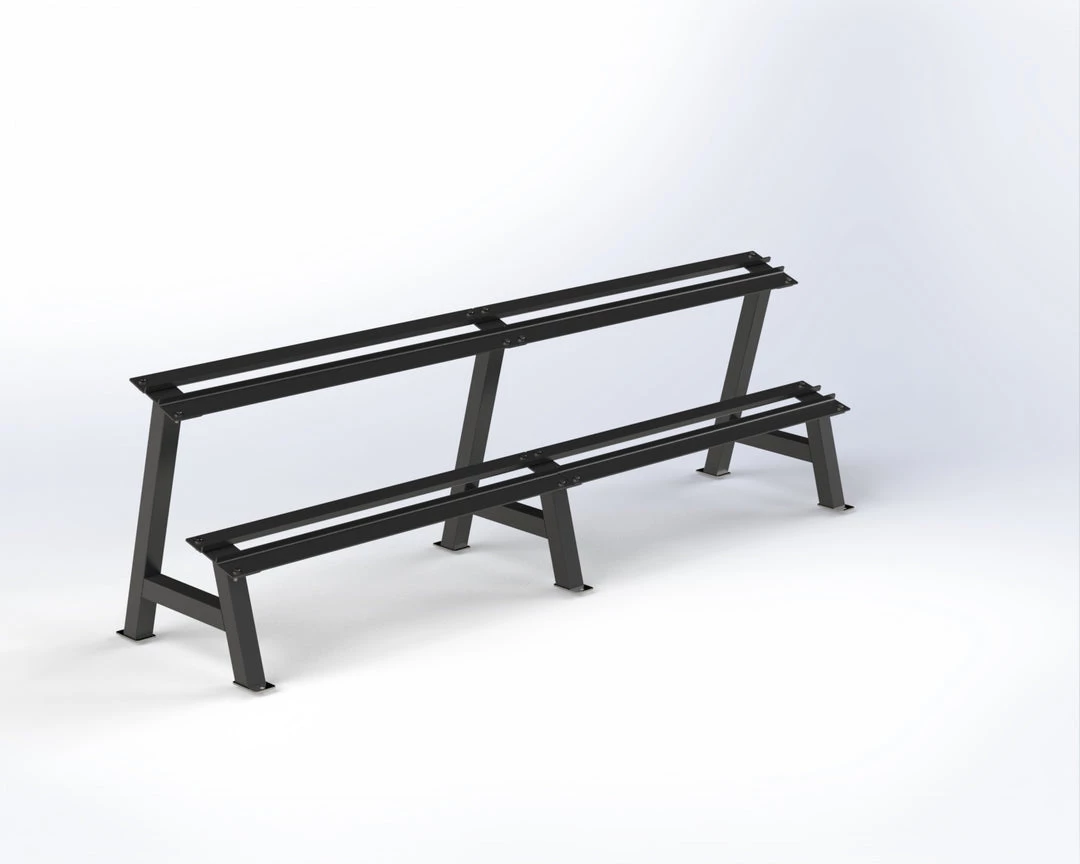 Trigon Fitness Trigon Hex Dumbbell Rack Rubber Hex Dumbbells