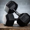 UKSF Rubber Hex Dumbbells Strength