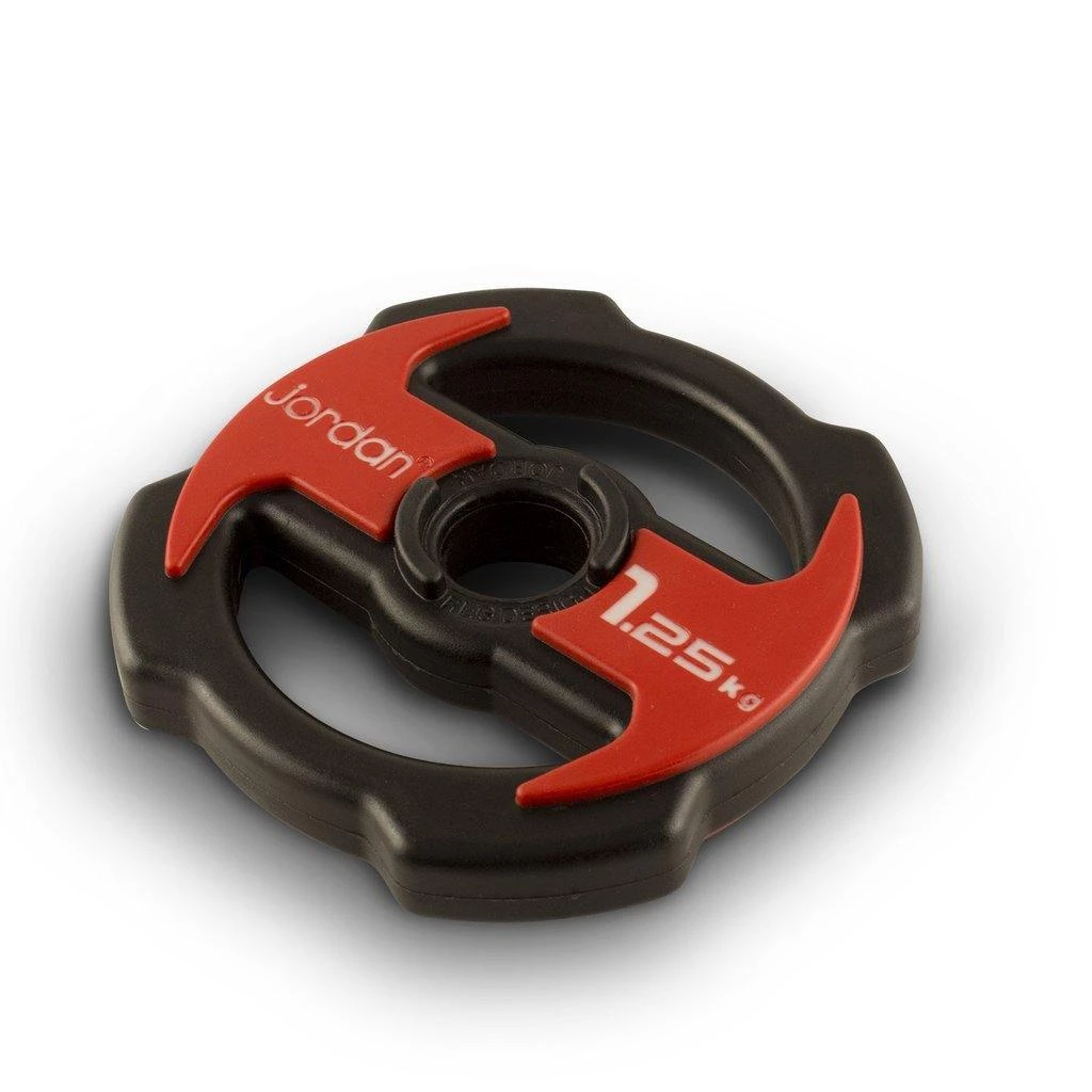 Jordan Ignite V2 Urethane Studio Barbell Plates - Red/Black
