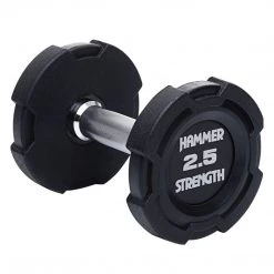 Hammer Strength Premium Rubber Dumbbells - Pairs