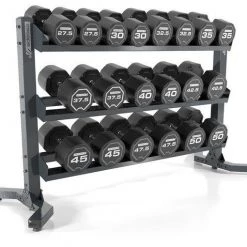 Escape 27.5-50kg SBX Dumbbell Set With Rack Strength