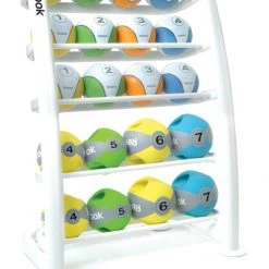 Reebok Medicine Ball Rack (20 Ball Silver)