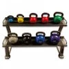MYO Strength Vinyl Coated Kettlebell - Complete Set With Rack (9 Bells + 1 Rack)