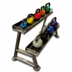 MYO Strength Vinyl Coated Kettlebell - Complete Set With Rack (9 Bells + 1 Rack)