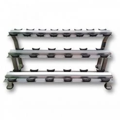 MYO Strength Dumbbell Rack - 10 Pair 3 Tier With Stirrups