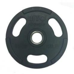MYO Strength Olympic Disc - Rubber Coated Black