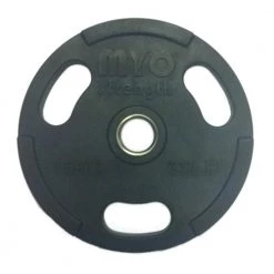 MYO Strength Olympic Disc - Rubber Coated Black