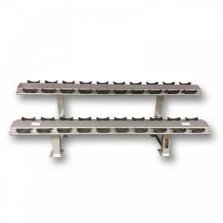 MYO Strength Dumbbell Rack - 10 Pair 2 Tier Premium With PU Stirrups