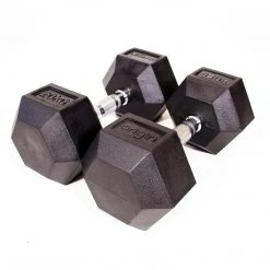 Origin Hex Rubber Dumbbells Set (1-10kg) Strength