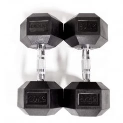 Origin Hex Rubber Dumbbells Set (1-10kg) Strength