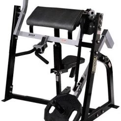 Hammer Strength Seated Bicep Plate Loaded