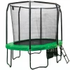 Leisure EXIT JumpArenA Oval All-in 1 305 X 427 (10 X 14 Ft) Trampoline Green
