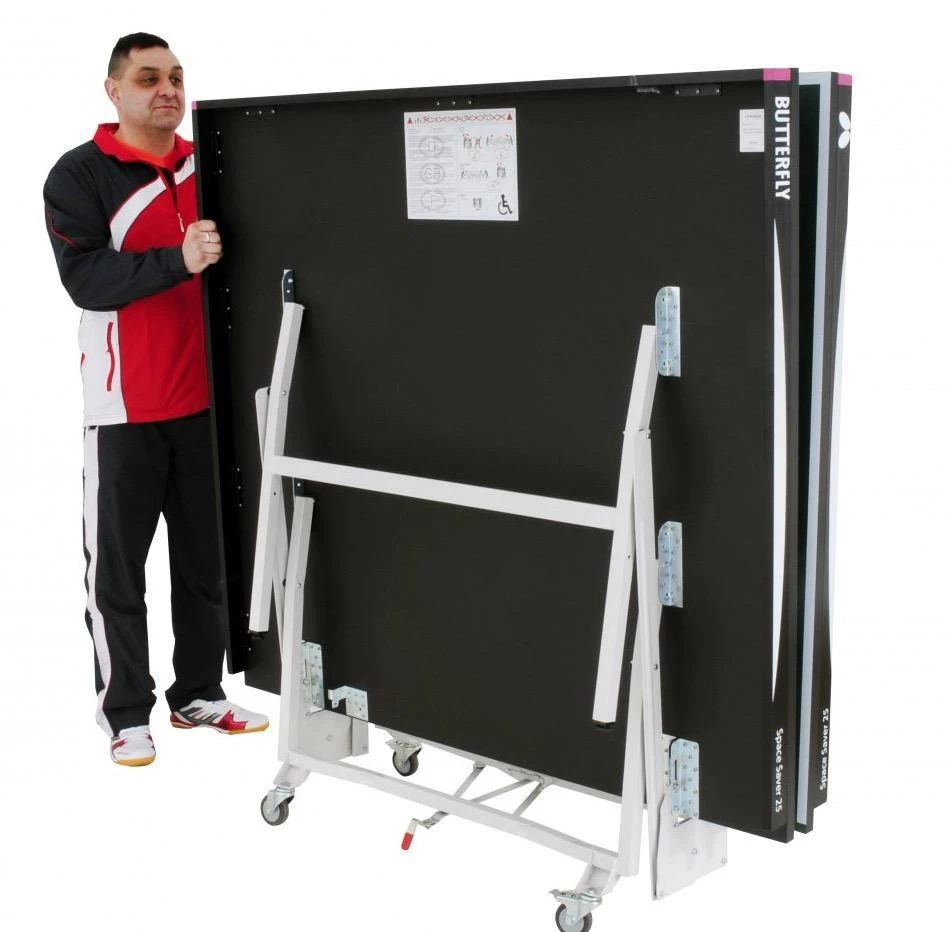 Butterfly Space Saver Rollaway Table Tennis (22 Or 25mm) Leisure