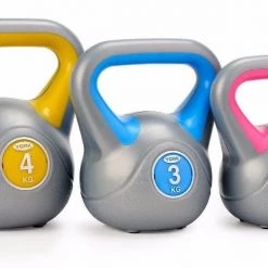 York Fitness Strength York Vinyl Kettlebell Set | 2 KG, 3 KG, 4 KG