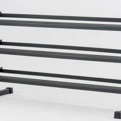York Fitness York Barbell 3 Tier Rubber Hex Dumbbell Rack