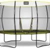 Rebo Oval Base Jump 11 X 8FT Trampoline With Halo II Enclosure Leisure