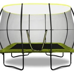 Leisure Rebo Base Jump 10 X 7FT Rectangular Trampoline With Halo II Enclosure