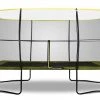 Rebo Base Jump 10 X 14FT Rectangular Trampoline With Halo II Enclosure Leisure