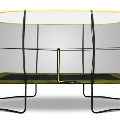 Rebo Base Jump 10 X 14FT Rectangular Trampoline With Halo II Enclosure Leisure