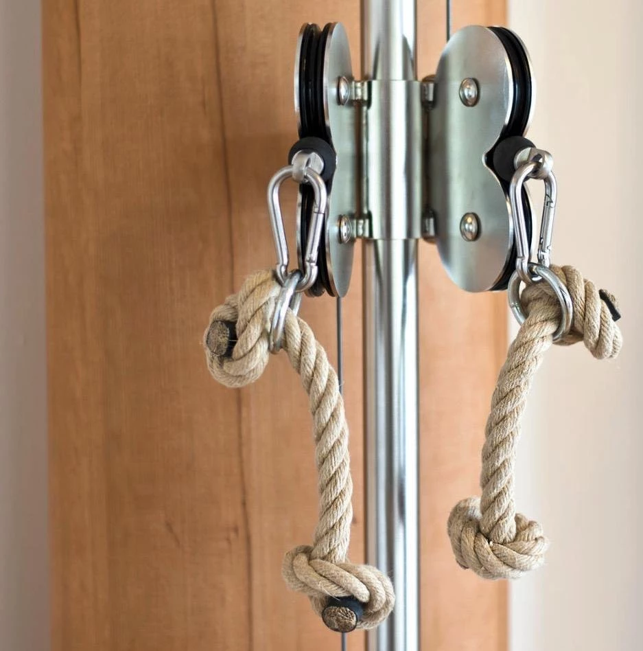 Strength WaterRower NOHrD Slim Beam Single Weight Stack Cable Pulley Machine - Cherry Wood