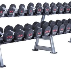 Jordan Dumbbell Rack Oval Frame (12 Pair - 2 Tier)