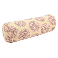 Yoga Mad Studio Fitness Mad Yoga-Mad Jute Patterned Buckwheat Bolster