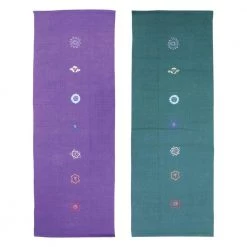 Yoga Mad Fitness Mad Cotton Yoga Rug - Chakra Pattern Gym Mats
